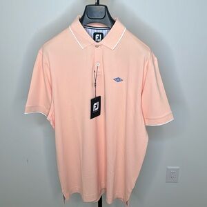 New With Tags - Footjoy Tech Golf Polo - Peach